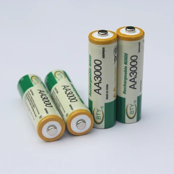 4GAB NI-MH Baterijas AA 800MAH baterijas 1,2 V 2A augstas ietilpības 800maH akumulators AA