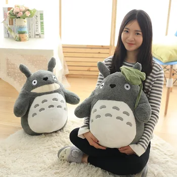 70CM Totoro Plīša Rotaļlietas Gudrs Plīša Kaķis Japāņu Anime Attēls Lelle Plīša Totoro 