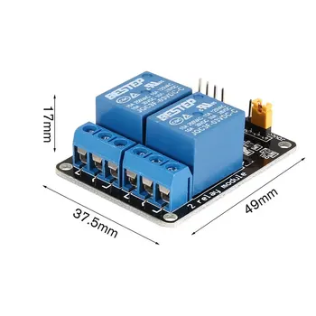 3 V 2 Kanālu Releja Moduļa Saskarnes panelis, Zema Līmeņa Izraisīt Optocoupler par Arduino TAP PLC Smart Home Tālvadības Slēdzis