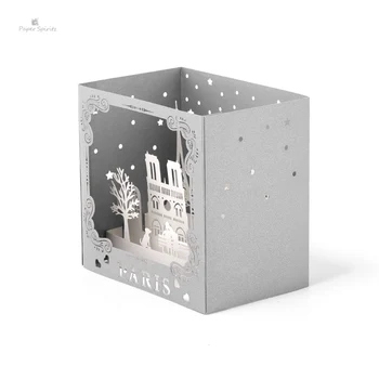3D Pop up Dzimšanas dienas Kartes, Priecīgus Ziemassvētkus Puse ielūgumi Pateicības lāzergriešanas Paldies Dāvanu Kartes Jubileju ar Aploksnē