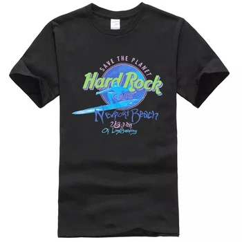 Vintage Hard Rock Cafe Newport Beach T Krekls Mazs Vidējs