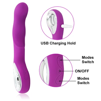 Spēcīga AV Silikona Vibrators G Spot Vibrācijas Dildo Pieaugušo Rotaļlietas Vīriešu Masturbator Ūdensizturīgs Klitora Stimulators Maksts Massager