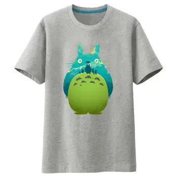 Augstas Q Unisex tīras kokvilnas Tonari nav Totoro t krekls, t-veida, elpojošs punk rock brīvs Mans Kaimiņš Totoro t-krekls tee t krekls