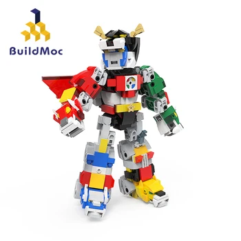 Buildmoc Karikatūra Kara Dievs Robots Karalis Super Varoņiem 711PCS KM Modeli, Celtniecības Bloki, Rotaļlietas Bērniem DIY Rotaļlietas Bērniem Dāvanas