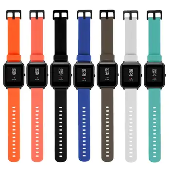 20mm Sporta Silikona Wristwatchs Siksnu Xiaomi par Huami par Amazfit Rkp Lite Sporta Aproce Smart Watch Band Ātri Atbrīvot