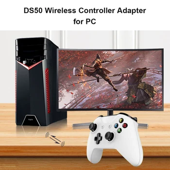 DS50 Gamepad Converter Uztvērēju ar Bluetooth saderīgu Bezvadu Adapteris priekš PS4 PS5 PS3 Xbox NS Pro Kontrolieris Multiplayer Spēles