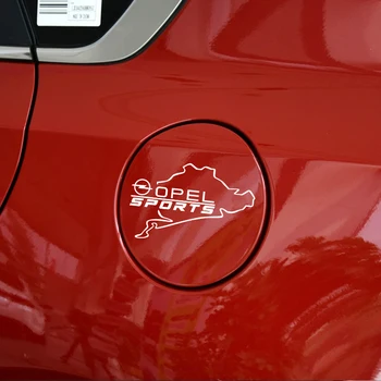 Auto Stils JAUNAS Automašīnas Degvielas Tvertne Uzlīmes Opel sporta Sacīkšu Žetona Emblēma Auto apdares Dekoru, Auto Piederumi