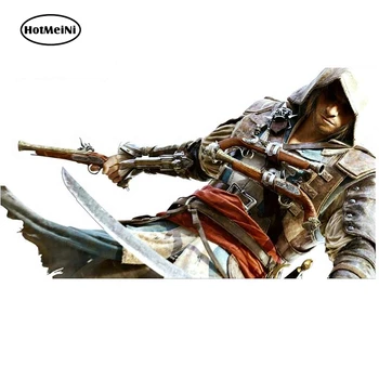 HotMeiNi 13cm x 7.3 cm Assassin s Creed Automašīnas Kravas automašīnu Decal Bufera Logu Vinila Auto Uzlīmes Modes Bildītes Oklūzija Skrāpējumiem