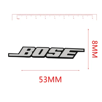 4gab Metāla Audio Skaļruni Stereo Emblēmas Uzlīme Par BOSE Peugeot 206 207 307 3008 2008 308 407 408 508 301 208 Auto Papildierīces