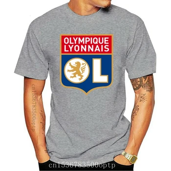 Jaunu Olympique Lyonnais2021 t-shirtmen ir kokvilnas T-shirtmen ir CasualshirtDiy tee krekls