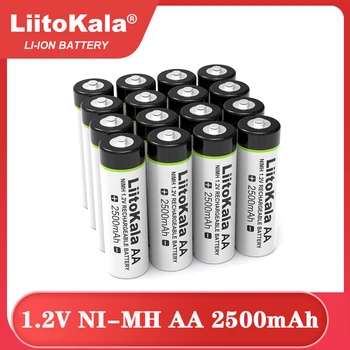 Liitokala 1.2 V AA 2500mAh Ni-MH Uzlādējamās baterijas aa uz Temperatūras rādītāju tālvadības pulti, peli, rotaļlietas baterijas