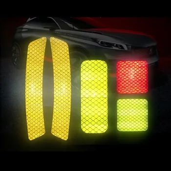 4gab Brīdinājuma Zīmes, Atstarojošās Lentes Universālā Ārējie Piederumi, Auto Durvju Uzlīmes Suzuki SX4 SWIFT Alto Liane Grand Vitara