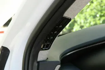 Derīgs Hyundai Santa Fe 2019 ABS Oglekļa Šķiedras Melns Pīlārs Gaisa Ventilācijas Izvads Vāka Apdare 2gab