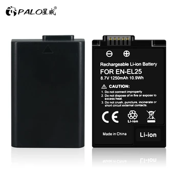 PALO LV-EL25 ENEL25 enel25 Uzlādējams Li-ion Akumulators, 1250mAh ar LCD USB Lādētājs Nikon Z50 ZFC Z 50 Z FC MH-32