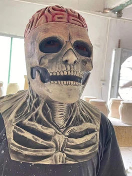 Halloween Lateksa Galvaskausa Maska, Apdares Šausmu Maska Cosplay Puse Dekori Skull Helmet Modelis Medicīnā Skelets Gothic Apdare