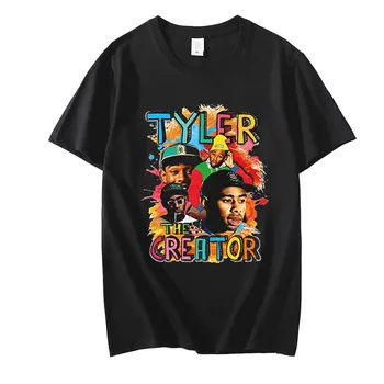 Tyler, The Creator Reperis Smieklīgi Karikatūra T Krekls Vīriešiem Vasaras Ikdienas Anime T-krekls Grafiskais Vintage T Hip Hop Top Lakrosa Vīriešu