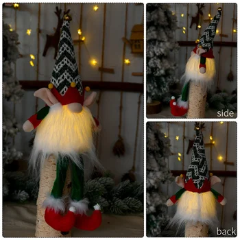 Ziemassvētku Led Indikators Iedegas, Gnome Kvēlojošs Ziemassvētki Sejas Lelle Rotājumi Mājās Ziemassvētku Rotājumu Ziemassvētki Navidad Natal Jauno Gadu