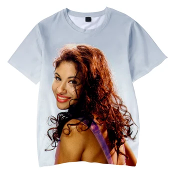 Kpop Harajuku Selena Quintanilla Bērniem, 3D Druka, T-krekli Sievietēm, Vīriešiem Gadījuma Modes T-krekls