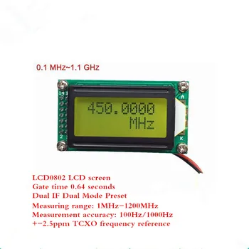 1MHz-1.1 GHz RF Frekvences Mērītājs, Skaitītājs Testeri Ciparu LED Frekvenču Mērītāju HAM Radio