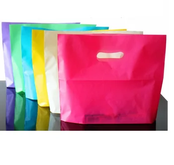 50gab 6 Krāsu Plastmasas maisiņš dāvanu maisiņš ar rokturi,Rokturis ar plastmasas iepirkumu maisiņu,kāzu svinības, dāvanu iepirkšanās plastmasas maisiņi ar rokturi