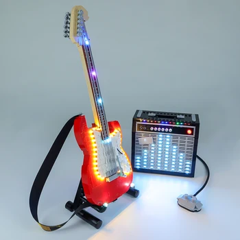 LED Light Komplekts Idejas 21329 Fender Km Izglītības DIY (do it yourself, Rotaļlietas, Celtniecības Bloki, Ģitāra Kolekcionējamus Lampu Komplekts Nr. Modelis