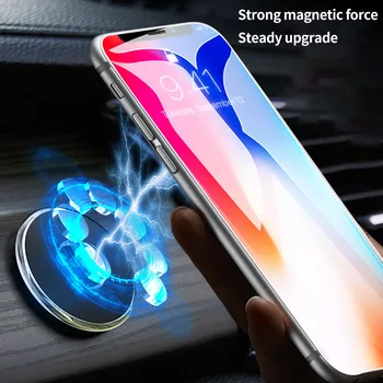 Sumitap Magnētisko Auto Telefona Turētājs Uzlīme iPhone Xiaomi Huawei Panelis Universālā Mobilo Ventilācijas Turētājs Magnēts Šūnu Auto Stāv