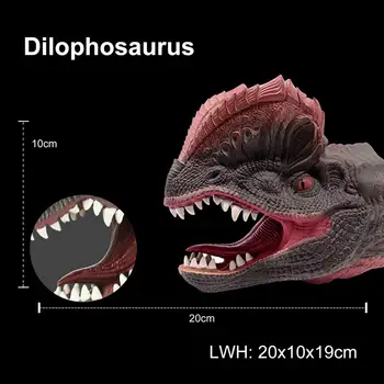 Smieklīgi Tyrannosaurus Simulācijas Mīkstas Gumijas Cimdi Dinozauru Roku Leļļu Modelis Rotaļlietas