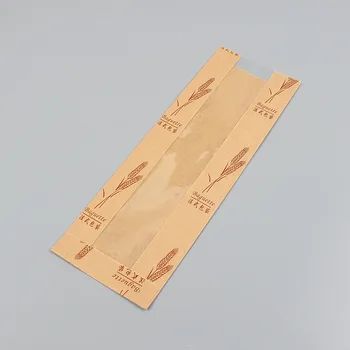 LBSISI Dzīves 50gab franču Maize Papīra Maisiņā Izvairītos no Eļļas Ar Logu Sīkfailu Caterpillar Maizes Cepšanas Iepakošanas Collocation Uzlīmes