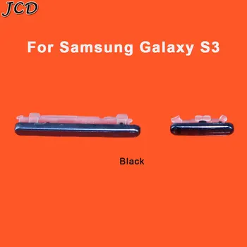 JCD 1Set Jaunas Rezerves Samsung Galaxy S3 i9300 i9305 i535 i747 L710 T999 Barošanas Poga + Skaļuma regulēšanas Taustiņu uz Sānu Taustiņš