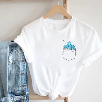 Ir 2021. Vasaras T-krekli Kawaii Koala T-krekli Smieklīgi Karikatūra T-krekls 90s Meitene Harajuku tshirt Modes Tops ar Īsām Piedurknēm t-krekls femme