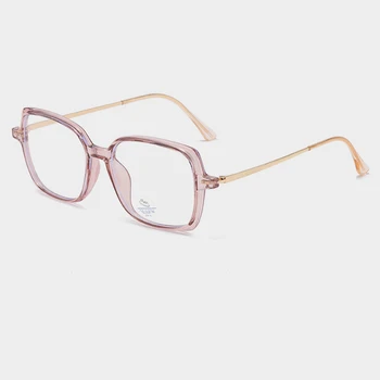 Kvadrātveida Briļļu Rāmis 8199 Sieviete Vīriešu Brilles Retro Tuvredzība Optiskie Rāmji, Metāla, Anti Blue Ray Lēcas, Brilles Oculos