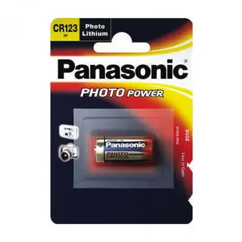 Pila Panasonic bateria sākotnējā Litio Especial 3 v CR123A lv blistera 1X Unidad