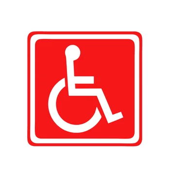 Auto Uzlīmes Modes Invalīdu Zīme Invaliditāti Mobilitātes Autostāvvieta Automašīnu Stiying PVC Uzlīmes BMW Audio