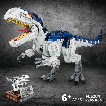 Ar Indominus Rex Dinozaura Modelis Simulācijas Skaņas FC6204 KM Celtniecības Bloki, Ķieģeļi Komplekts Bērniem, Bērnu Zēns Ziemassvētku Dāvanu Rotaļlietas