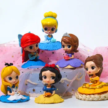 1pc/daudz Princese Tēmu Kūka Cupcake Kūka Toppers Karoga Meitenes Dzimšanas dienas ballīti Apdare Anniversaire Kūka Piegādes Kūka apdare