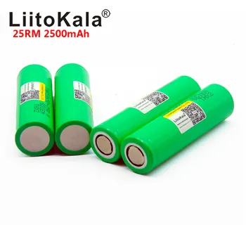 Liitokala 18650 2500mah INR1865025R 20A gāzizlādes litija baterijas, Augstas enerģijas izlādes Akumulators