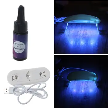 25 g LED UV Sveķu & 6 W UV LED Lampas, Fēns Komplekts Sveķu Pelējuma Grūti Rotaslietu izgatavošana