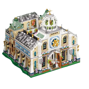 LOZ 1035 Pilsētas Arhitektūras Kāzu Baznīcas Kapela, Dārza svētkus, Dažādos Režīmos Mini Bloki, Ķieģeļi Celtniecības Rotaļlieta Bērniem
